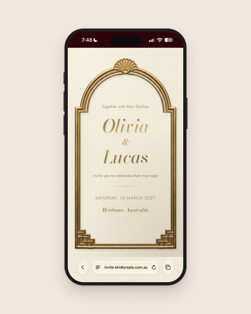 Your Name & Date | Names, date and wording, written your way.